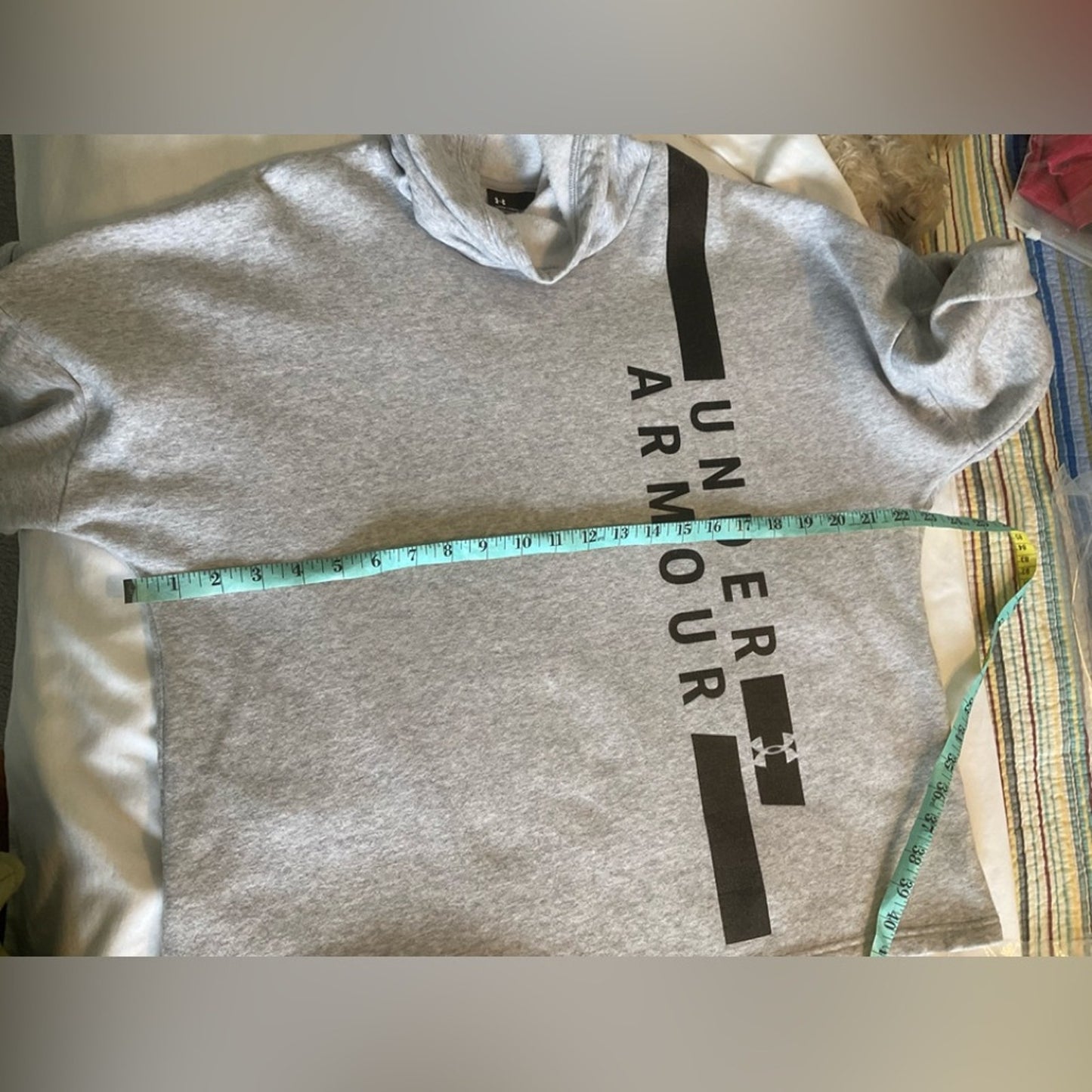 Under Armour Light Gray Pullover with Black Accents