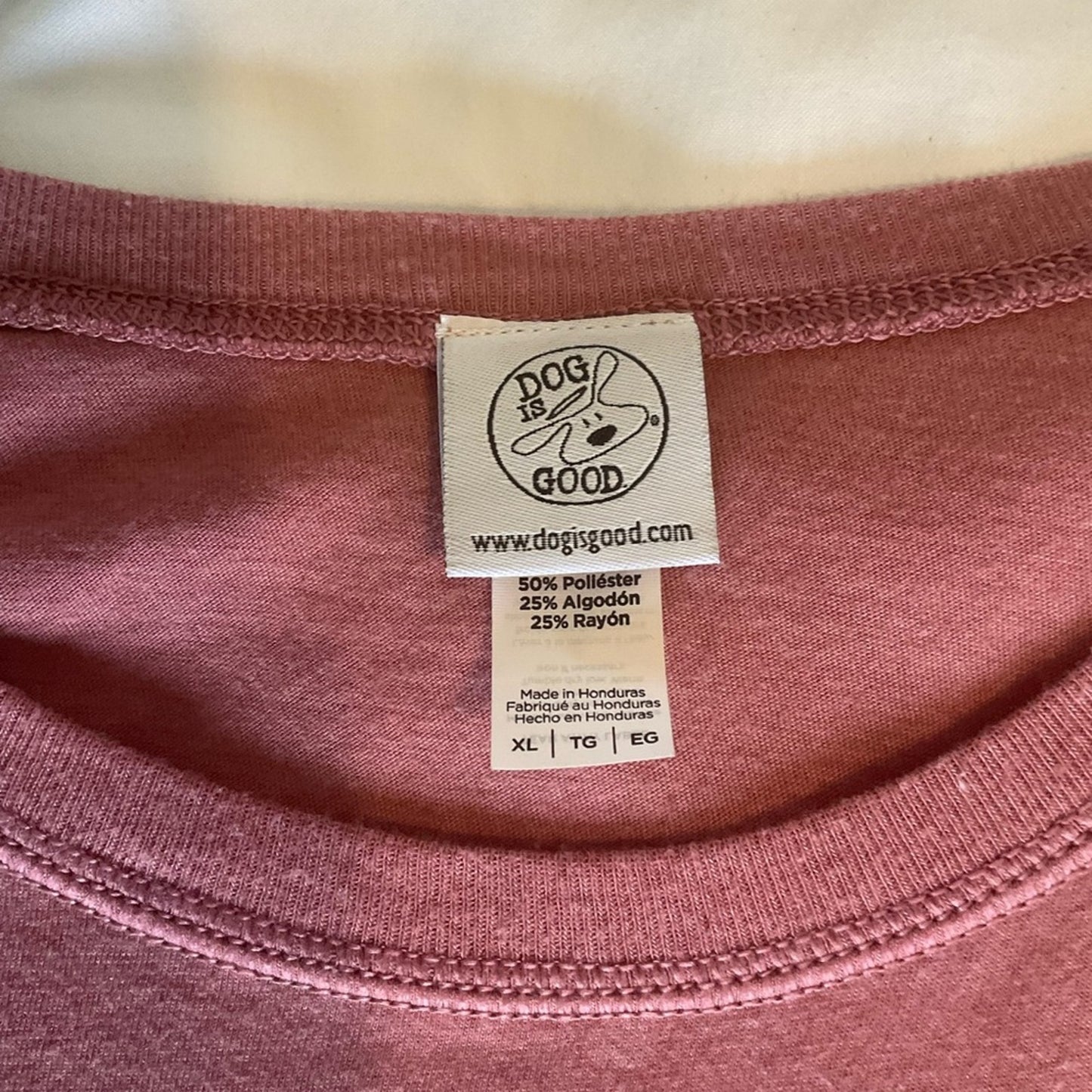 Dog Is Good Pink Long Sleeve Dog Graphic Top