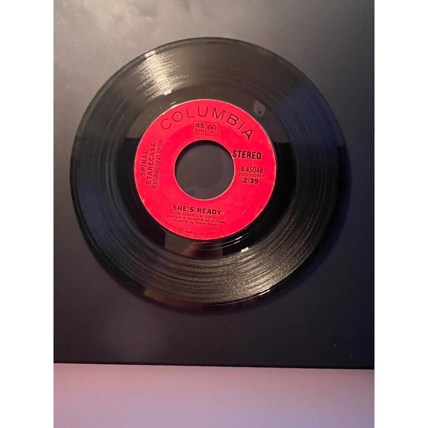 SSPIRAL STARECASE She's Ready / Judas To The Love We COLUMBIA 45048 45 VINYL 7"