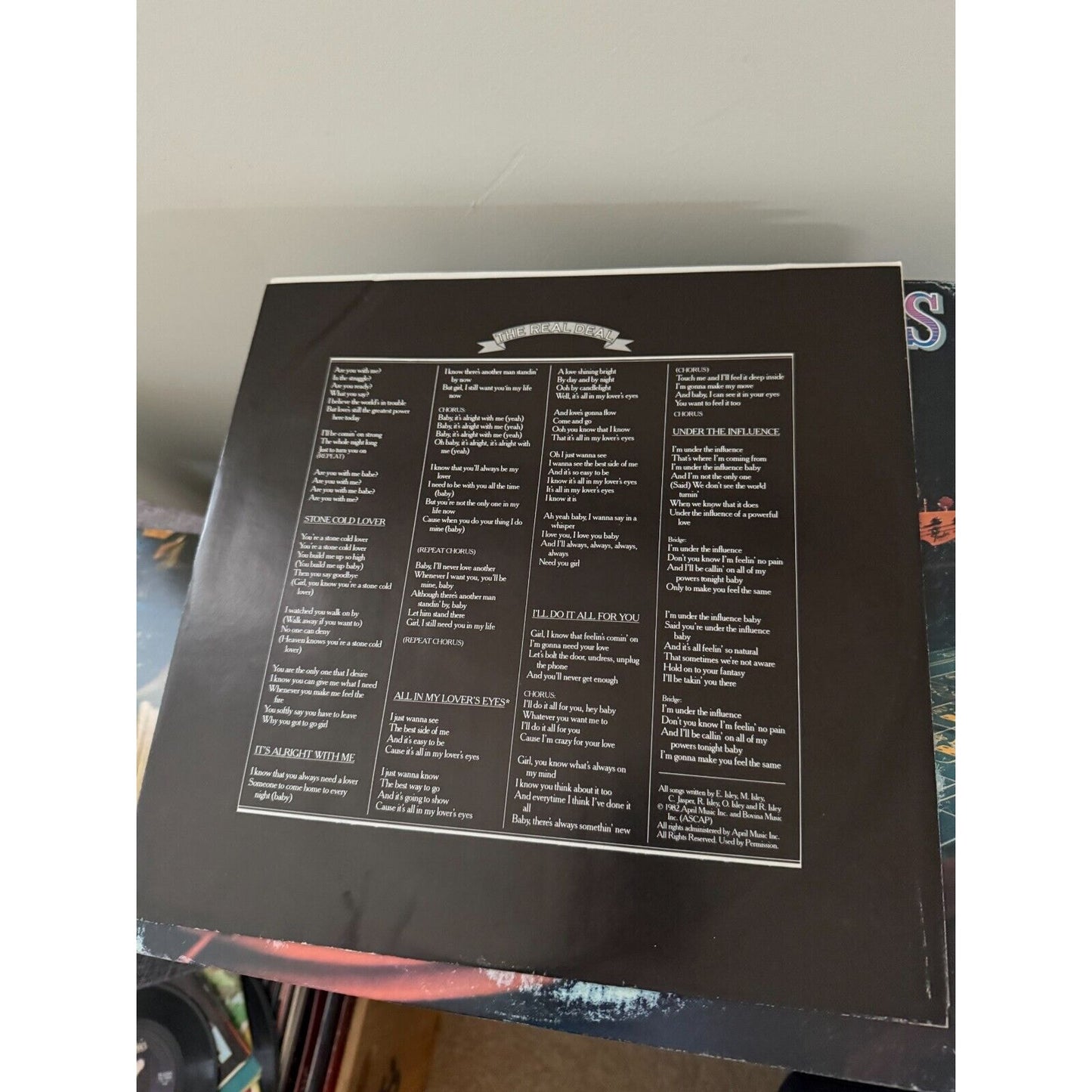 The Isley Brothers The Real Deal FZ 38047 12in Vinyl Record Album