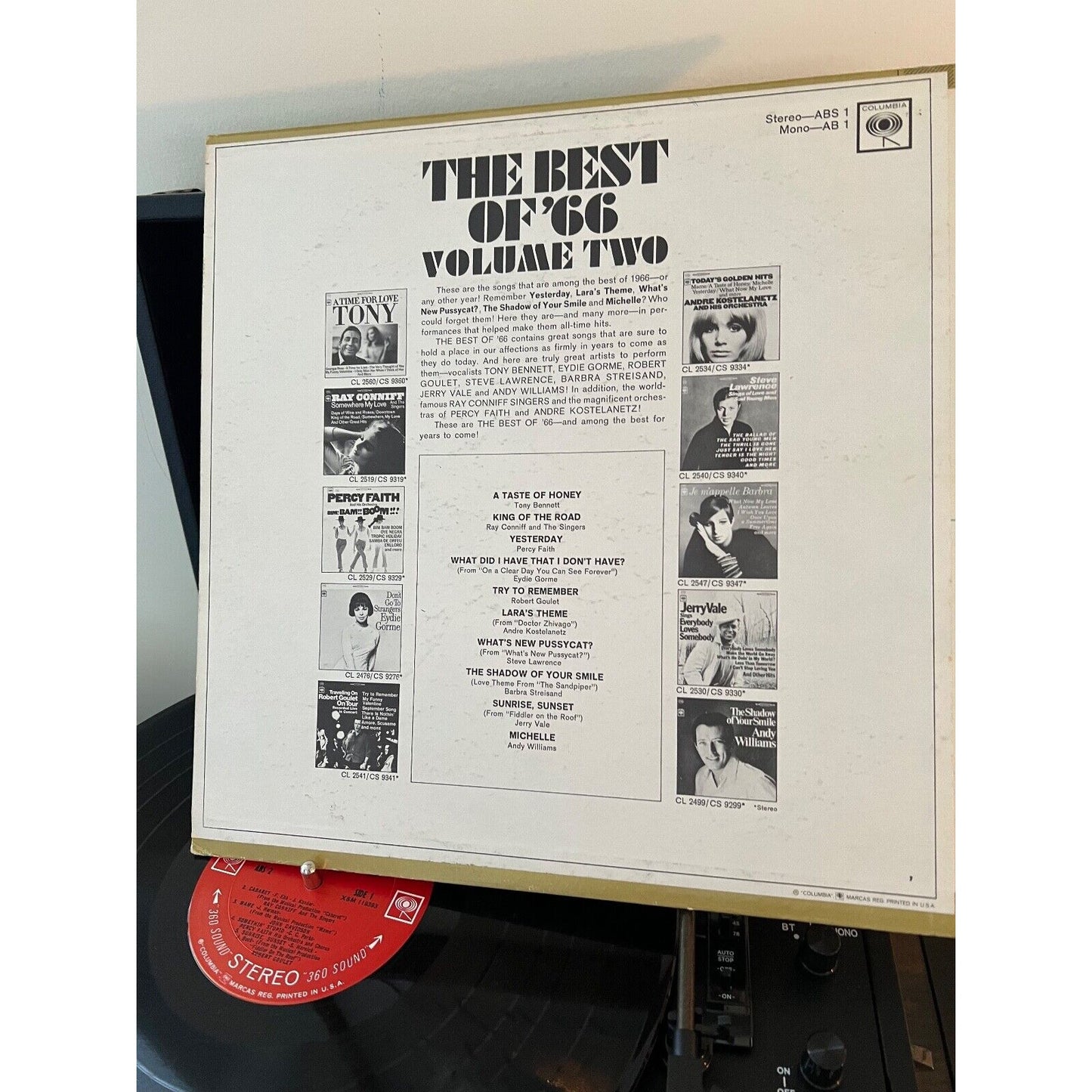 The Best of 66 Volume Two LP Record Album Vinyl - Various Artists