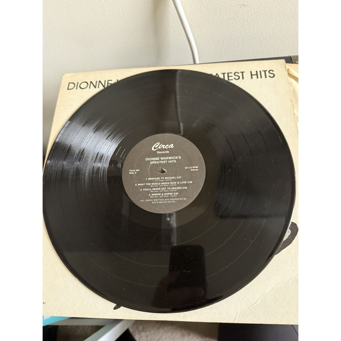 Dionne Warwick – Dionne Warwick's Greatest Hits - Circa CS-581 Vinyl LP