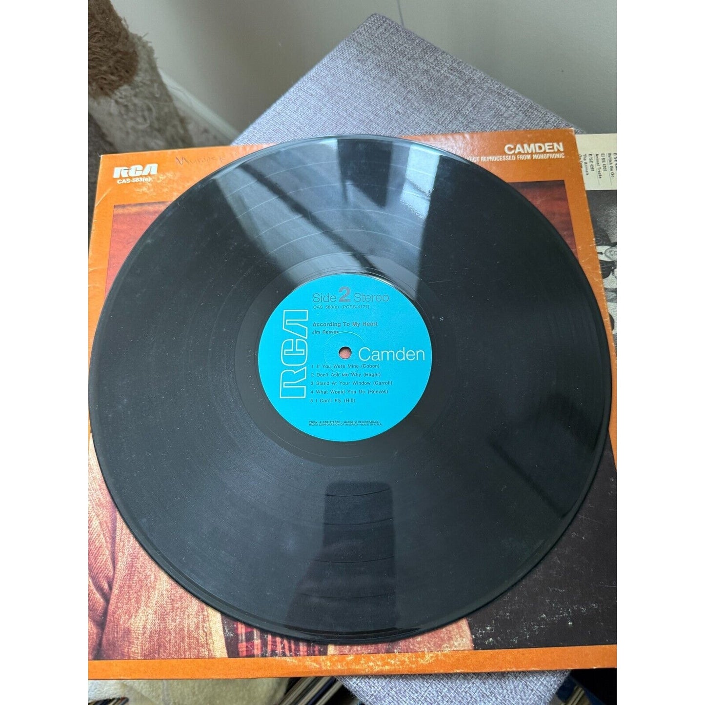 Jim Reeves - According To My Heart - Vinyl LP CAS-583