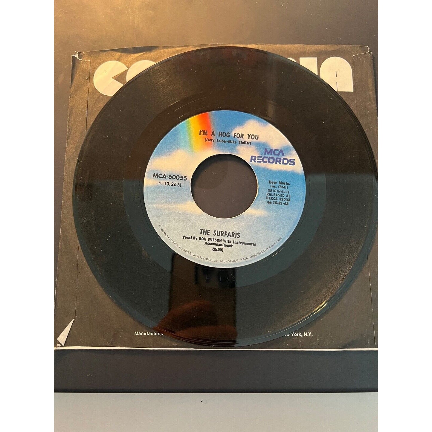 SURFARIS: Wipe Out / I'm a Hog For You (Vinyl 7" Single)