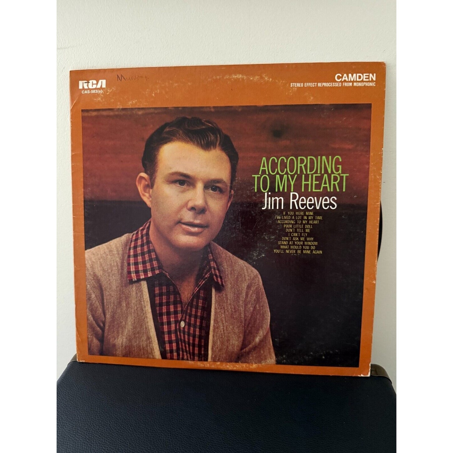 Jim Reeves - According To My Heart - Vinyl LP CAS-583