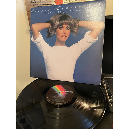OLIVIA NEWTON JOHN Don't Stop Believin' MCA2223 TML LP Vinyl NM