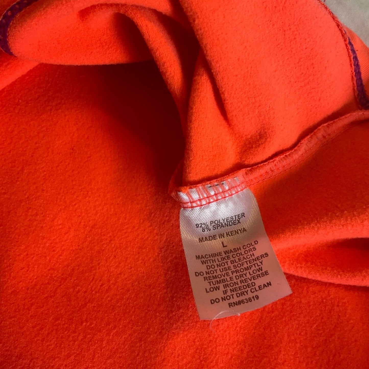 RBX Performance Athletic top with long sleeves and thumb holes.