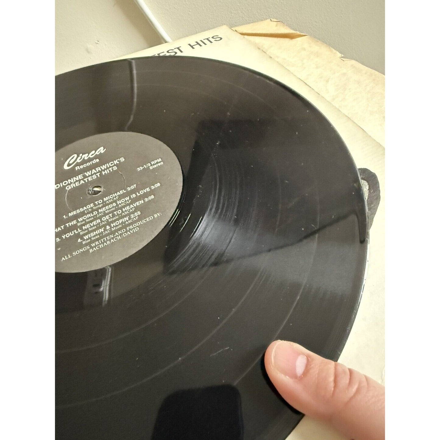 Dionne Warwick – Dionne Warwick's Greatest Hits - Circa CS-581 Vinyl LP
