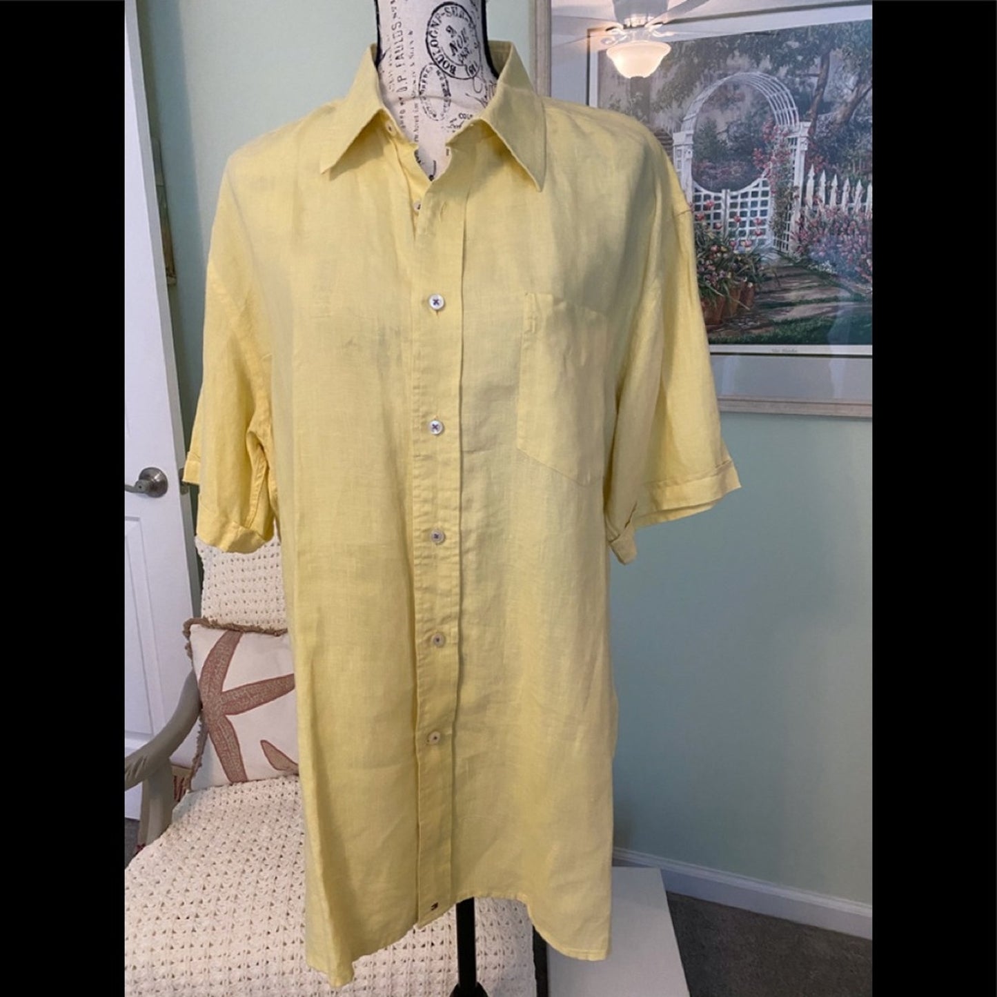 Tommy Hilfiger Men’s S/S Linen Shirt
