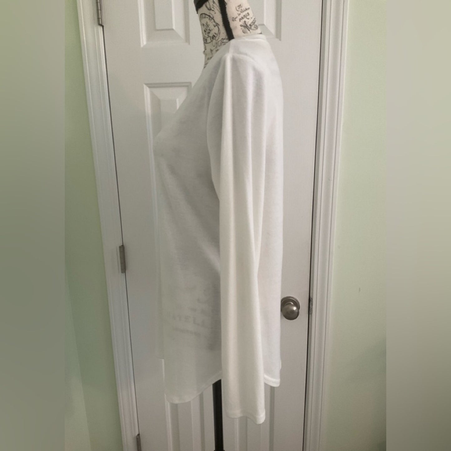 Classic White Long Sleeve Women's Top