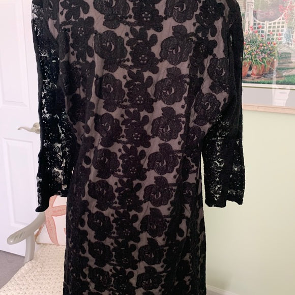 APT. Designs Black lace dress