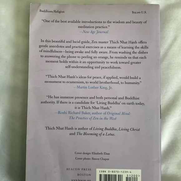 The Miracle of Mindfulness book
