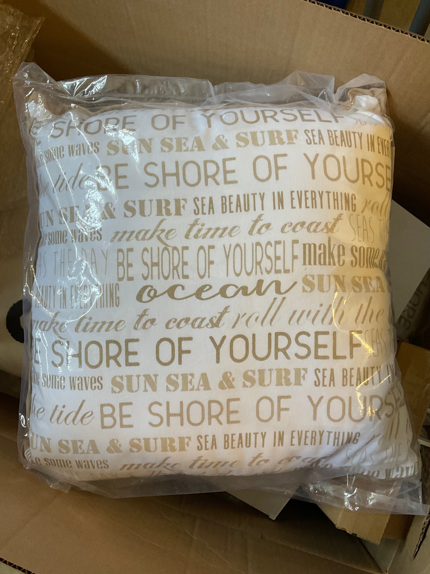 Tan Beach Pillow