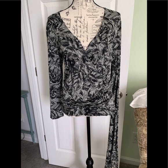 Coldwater Creek faux wrap top