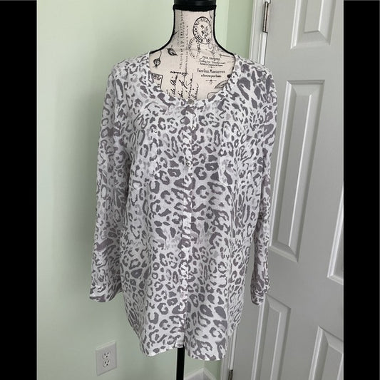 JM Collection Linen tunic