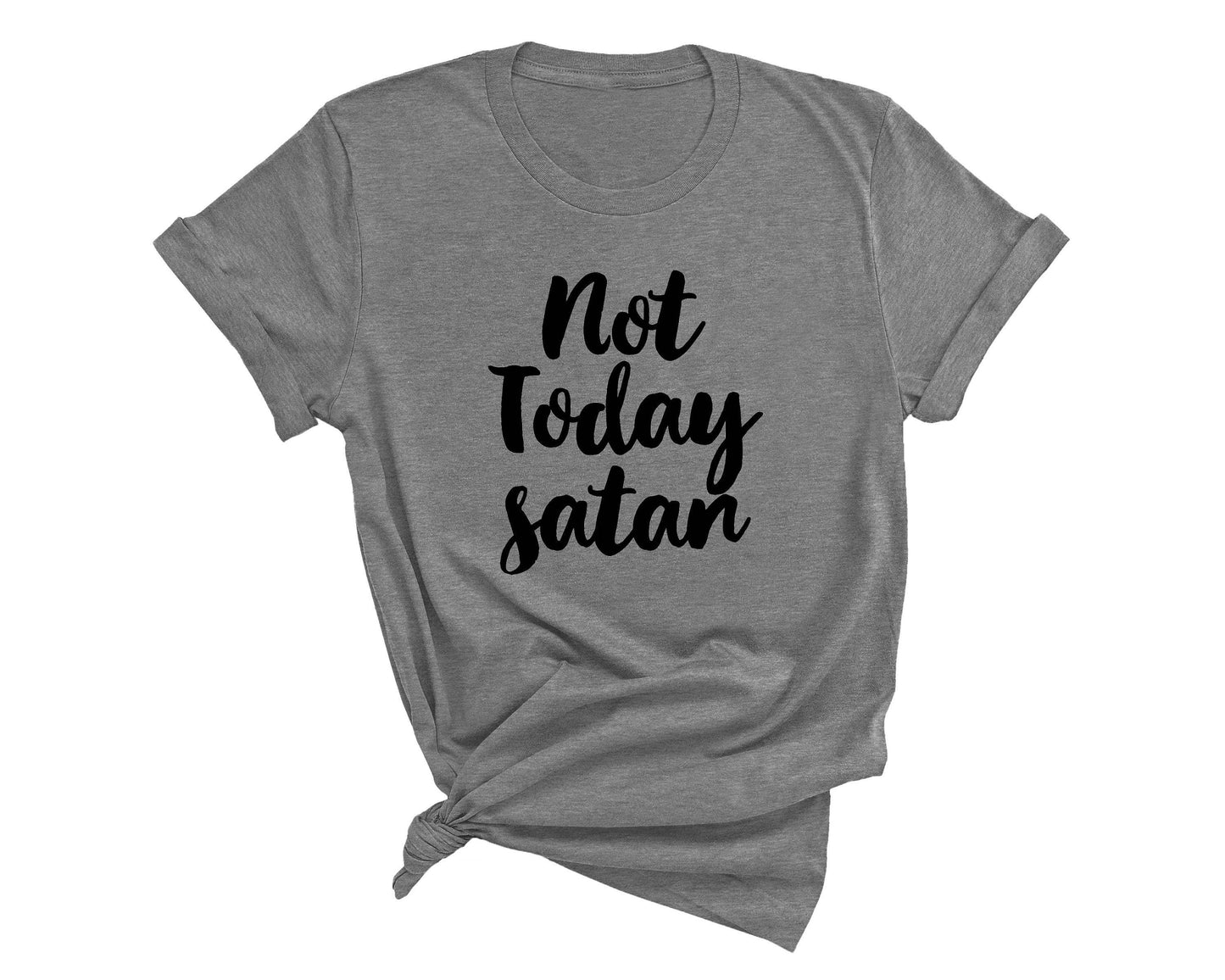 dkhandmade - NOT TODAY SATAN T-SHIRT
