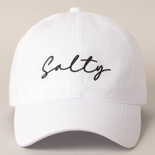 Fashion City - Salty Lettering Embroidery Baseball Cap