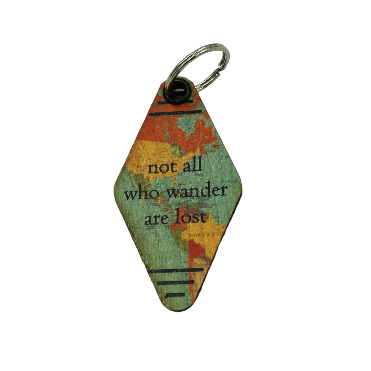 Driftless Studios - Travel Keychain - Not all who wander are lost