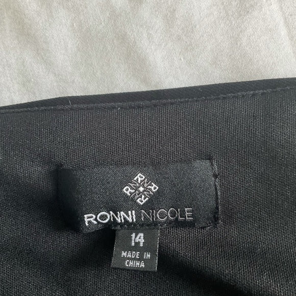 Ronni Nicole black dress