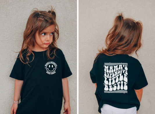 Squishy Faces - Mama's Expensive Little Bestie Kids Tee