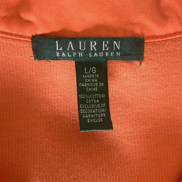 Ralph Lauren orange pullover top