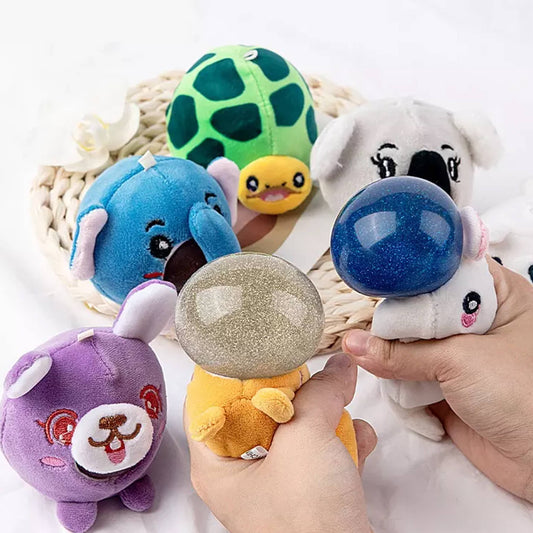 JSBlueRidge Toys - New Soft Small Plush Squishy Toy Ball For Kids