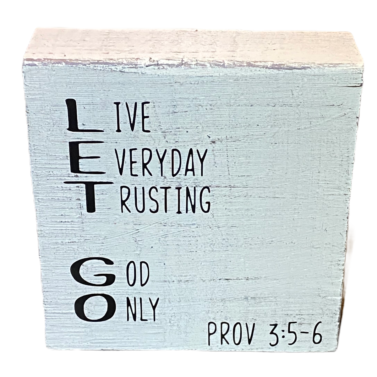 Joshua Jar - LET GO Scripture Square