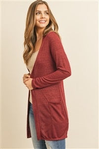 Burgundy Cardigan
