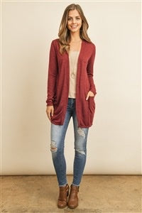 Burgundy Cardigan
