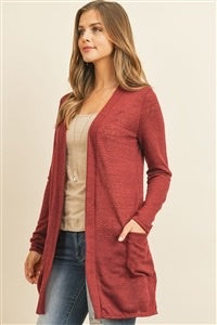 Burgundy Cardigan
