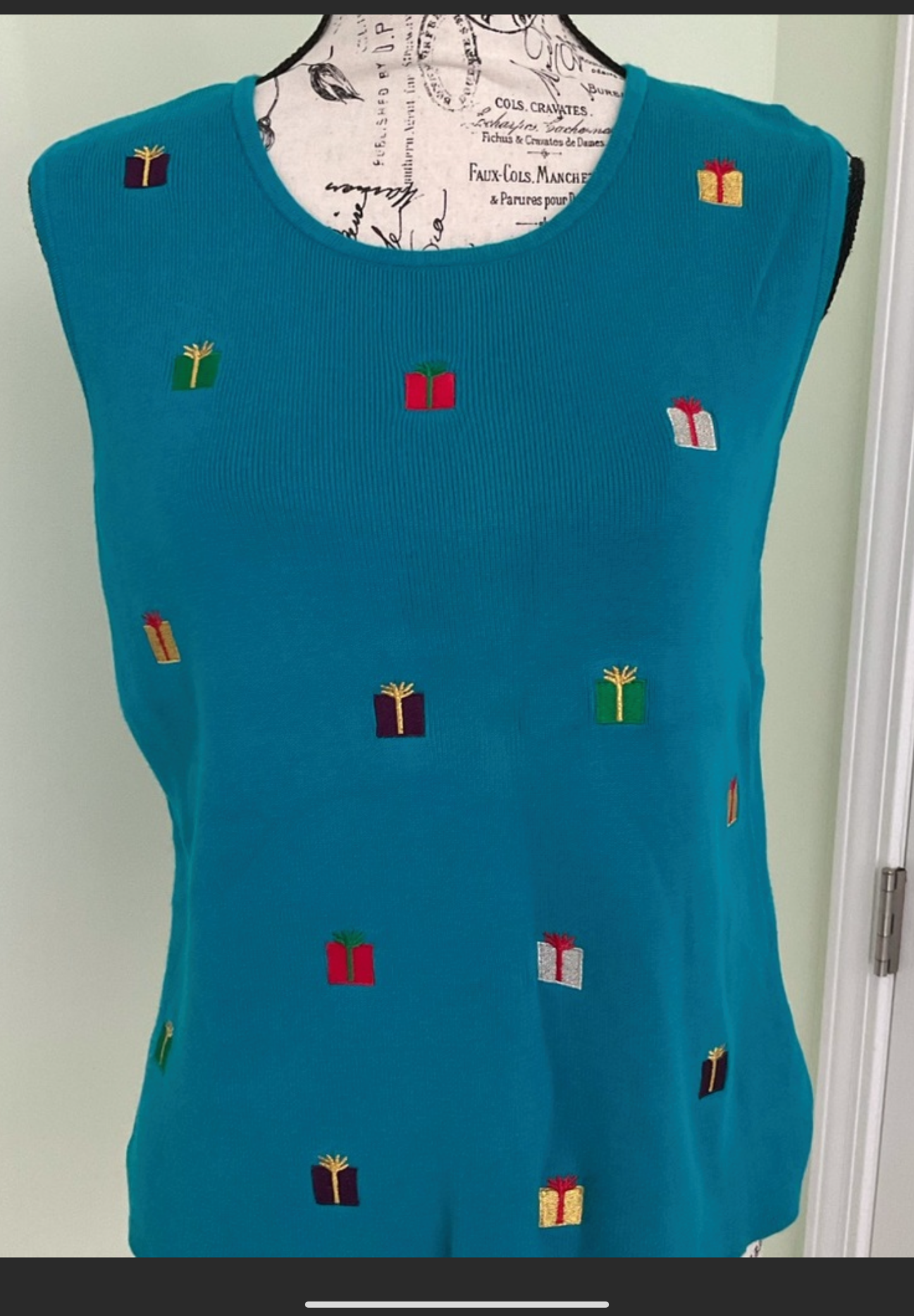 Studio Joy Two-Piece Christmas Tank and Sweater