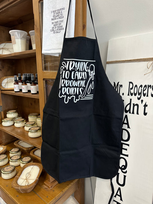 Trying to earn brownie points apron