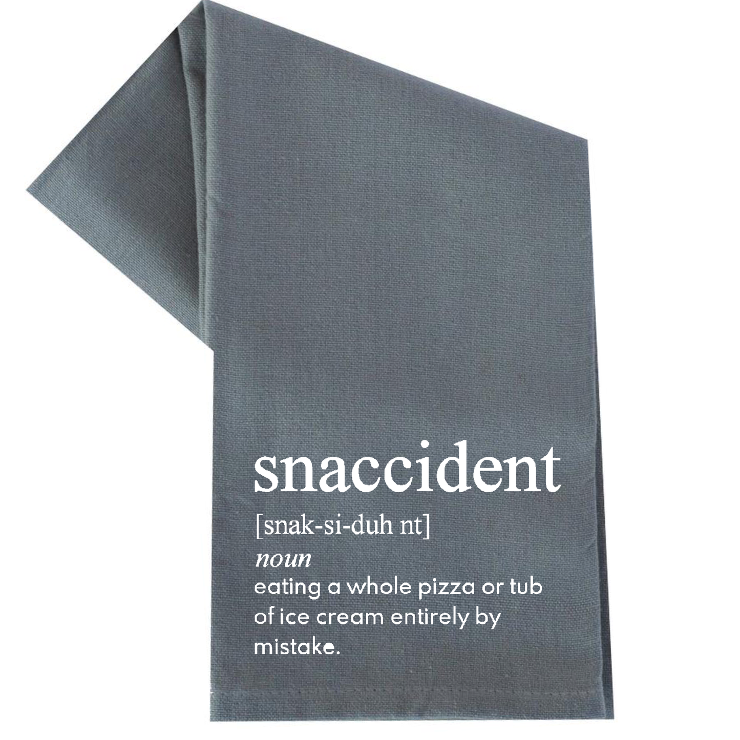 dkhandmade - SNACCIDENT DEFINITION TEA TOWEL