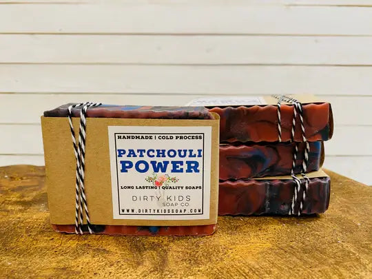 dkhandmade - PATCHOULI BAR SOAP 4oz. / COLD PROCESS / MOISTURIZING