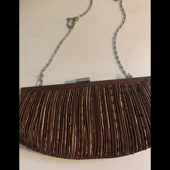 Brown Clutch or dress handbag
