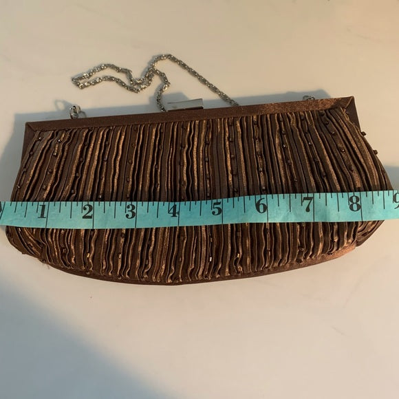 Brown Clutch or dress handbag