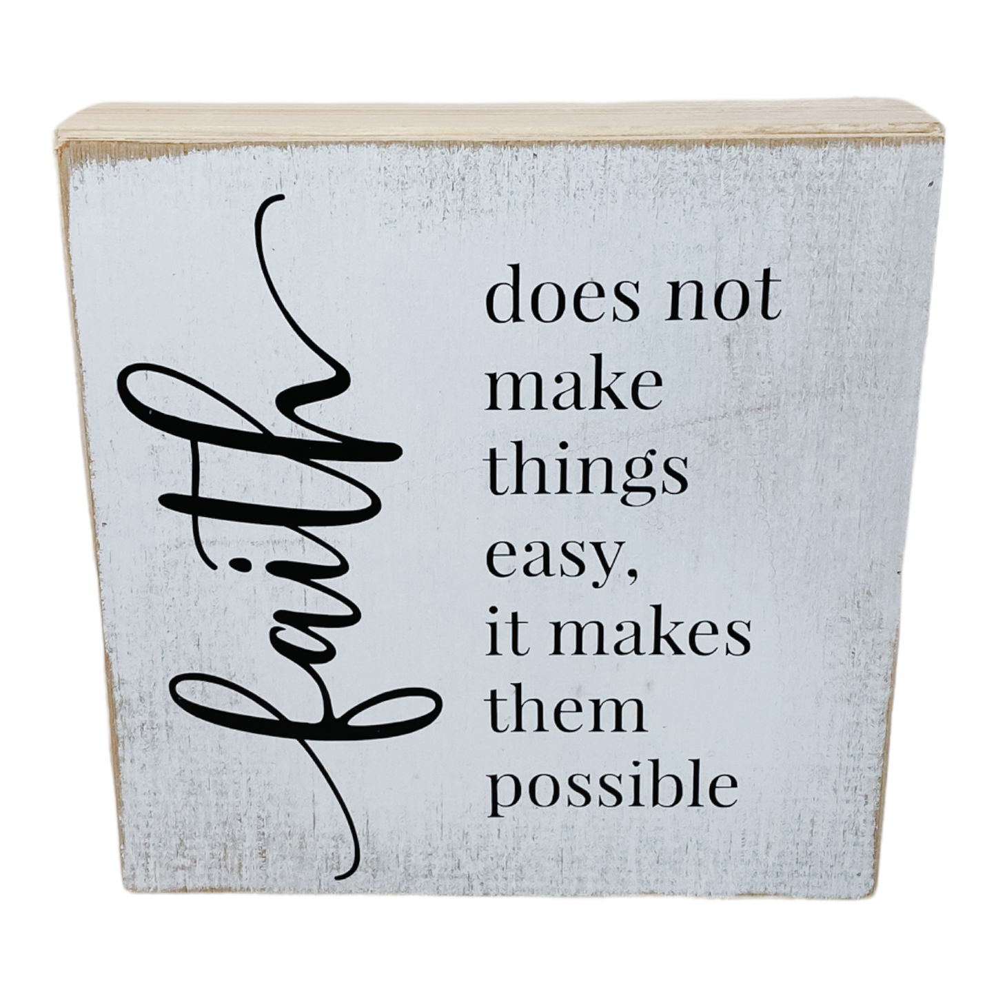 Joshua Jar - Faith Farmhouse Sign
