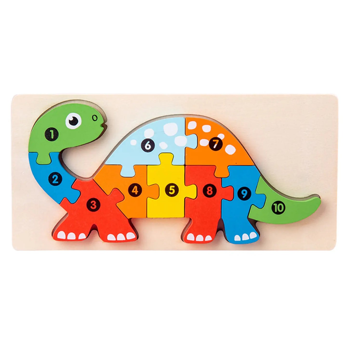 JSBlueRidge Toys - Dinosaur, Crocodile Giraffe, Numbered Puzzles Toy Stocking Stuffers Kids Toys