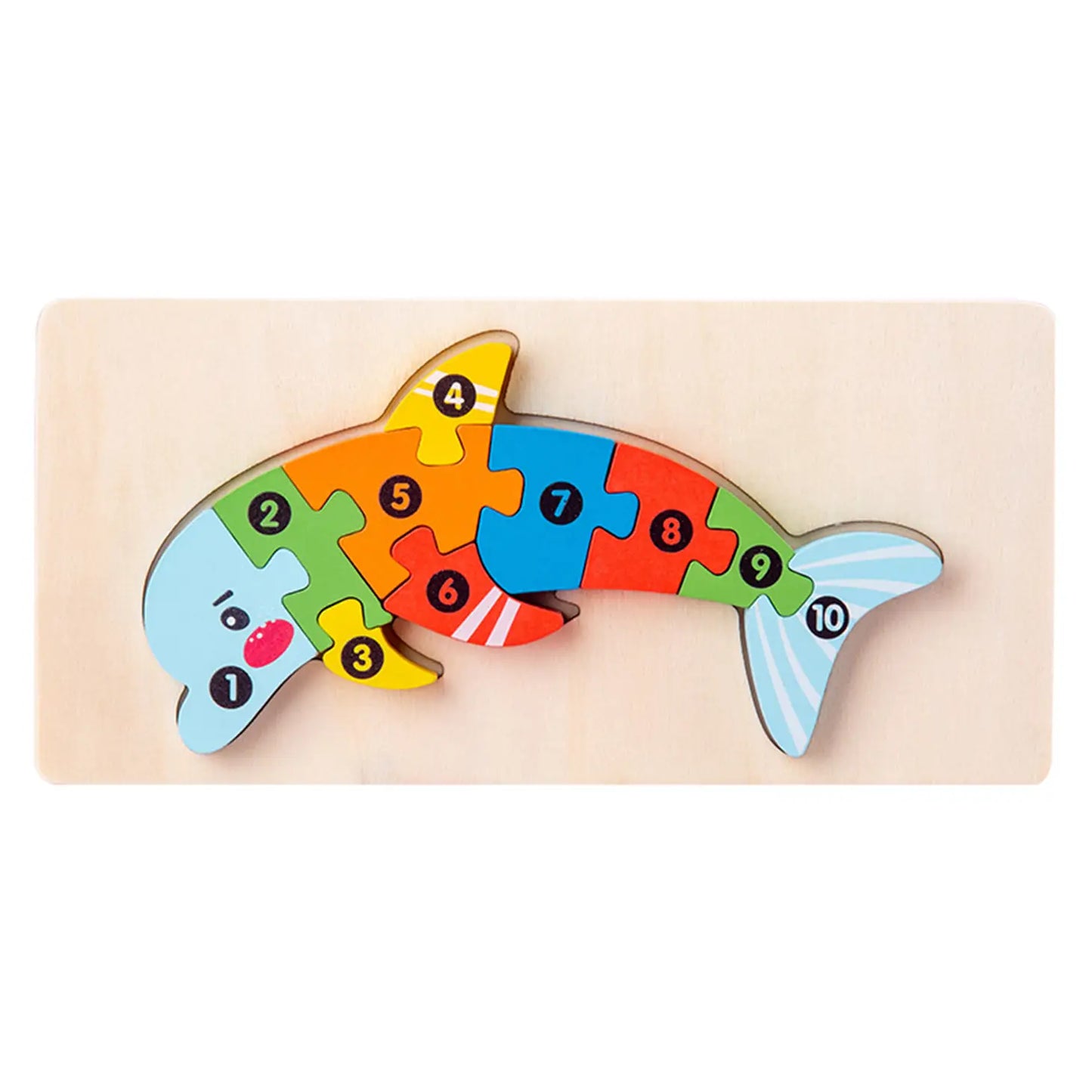 JSBlueRidge Toys - Dinosaur, Crocodile Giraffe, Numbered Puzzles Toy Stocking Stuffers Kids Toys