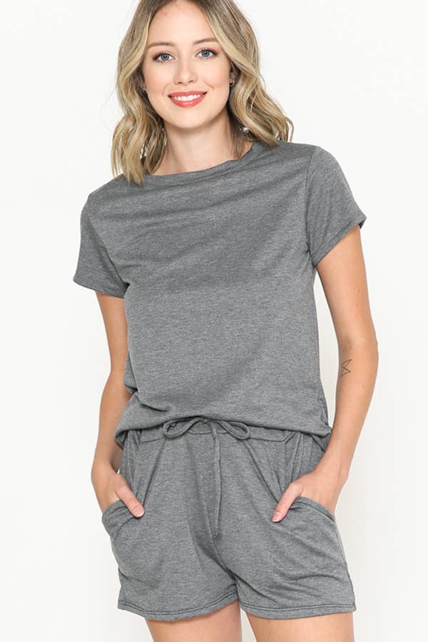 Burgundy Apparel - Grey Short Sleeve Athletic Moisture Wicking Shirt