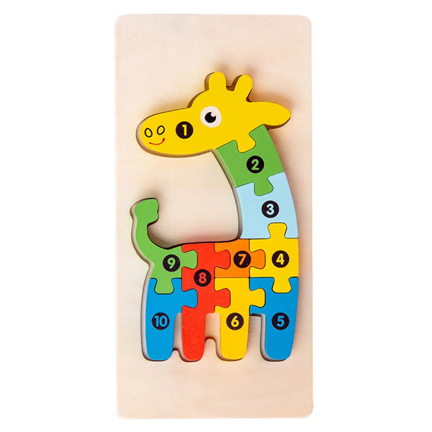 JSBlueRidge Toys - Dinosaur, Crocodile Giraffe, Numbered Puzzles Toy Stocking Stuffers Kids Toys