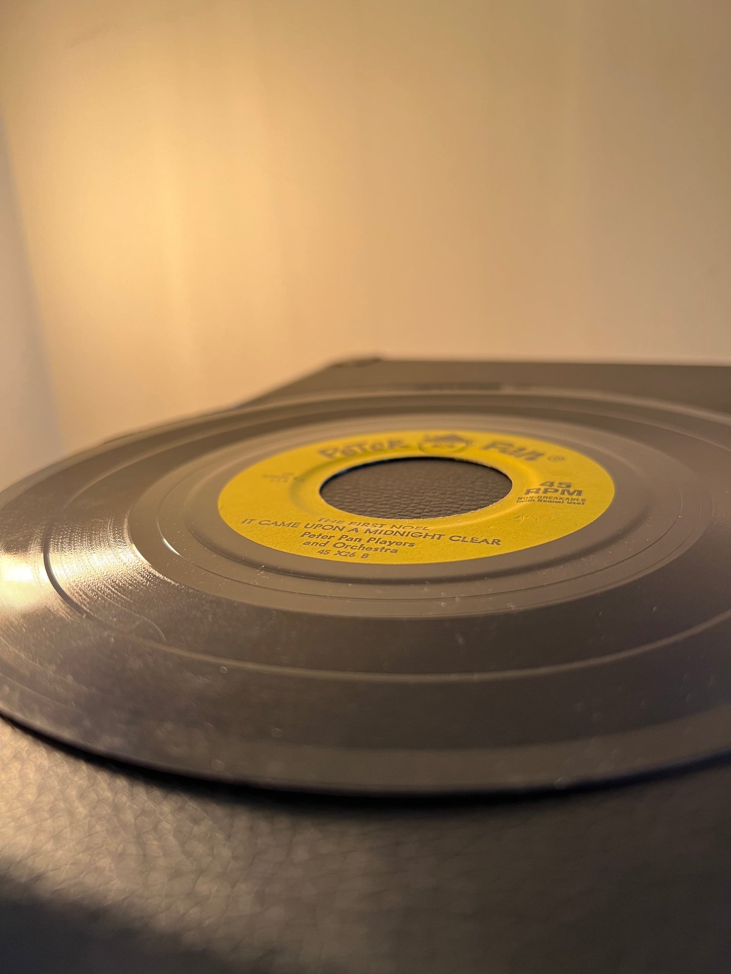 T'WAS THE NIGHT BEFORE CHRISTMAS Peter Pan Records 45rpm