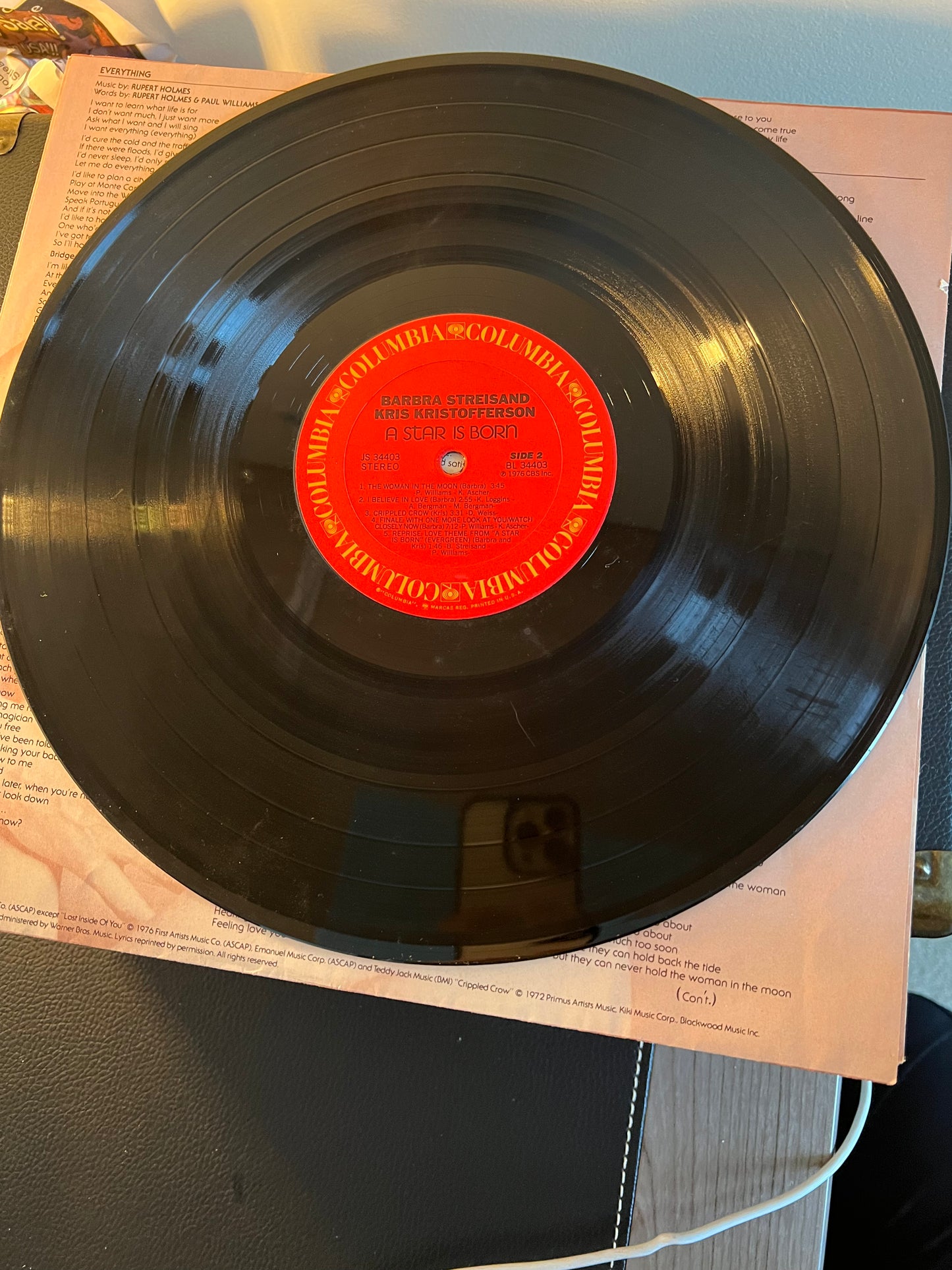 Streisand/ Kristofferson A Star is Born 1976 Columbia JS 34403 Vinyl LP