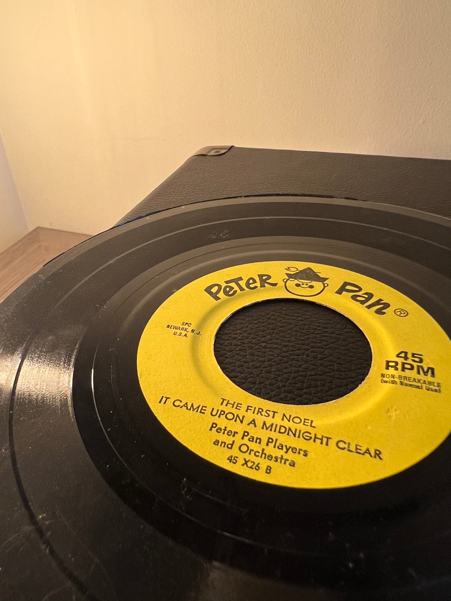 T'WAS THE NIGHT BEFORE CHRISTMAS Peter Pan Records 45rpm