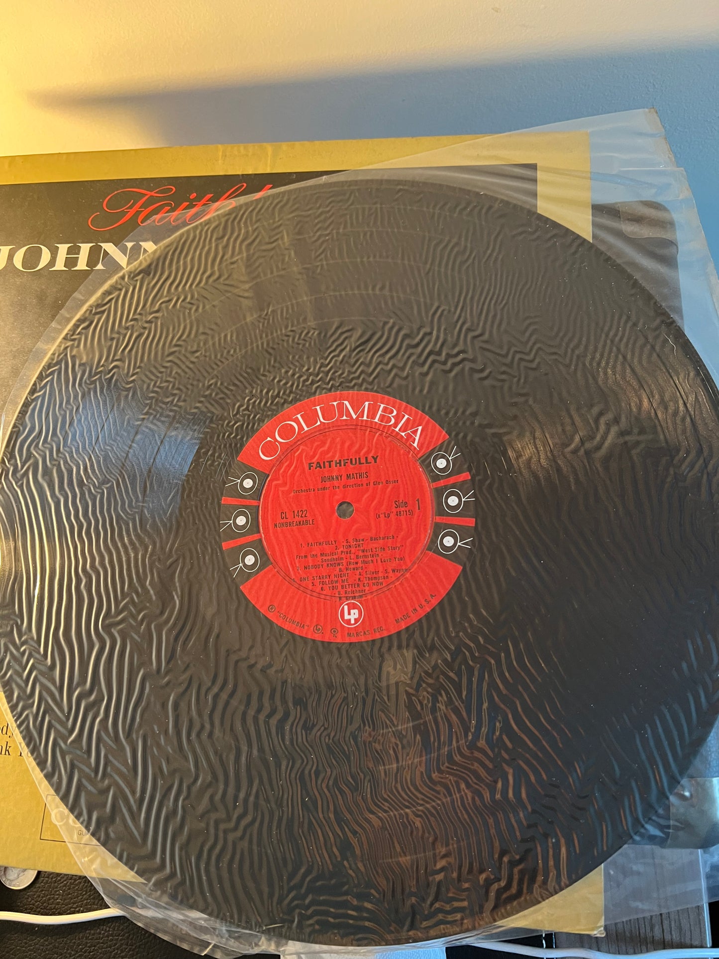 Johnny Mathis – Faithfully - 1959 Columbia CL 1422 Mono Vinyl LP  Mint
