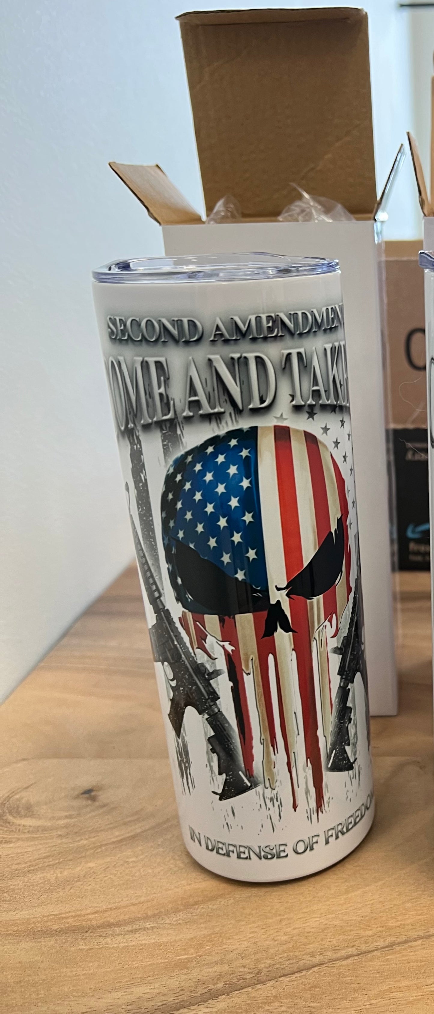 20oz come and take it tumbler