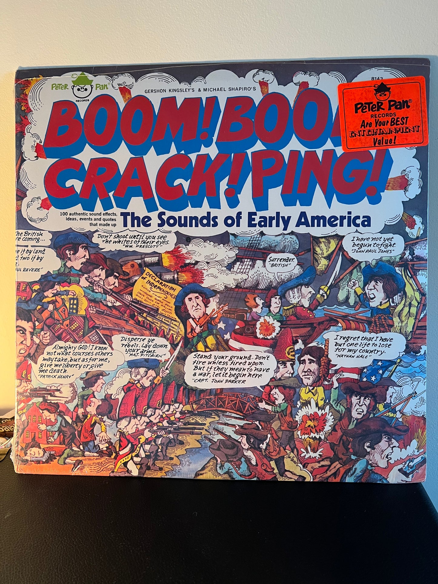 Boom Crack Ping The Sounds of Early America Kids Children History LP