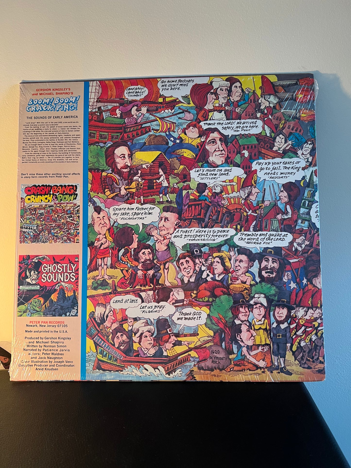 Boom Crack Ping The Sounds of Early America Kids Children History LP