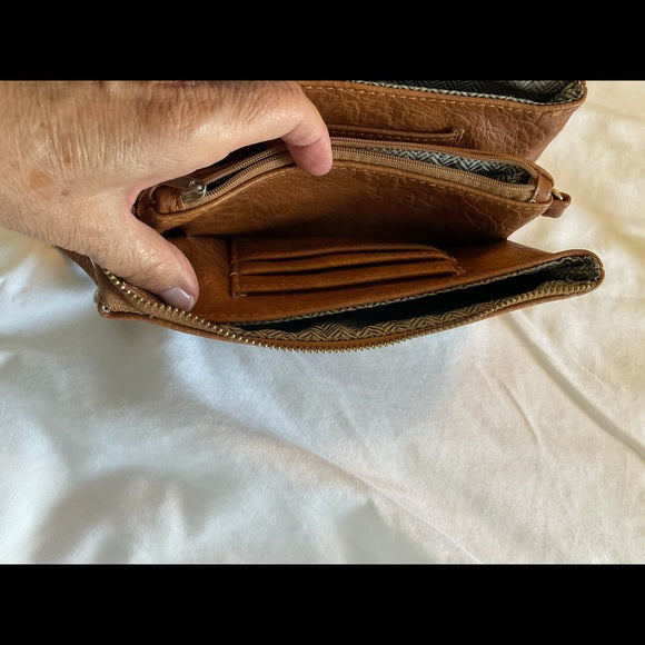 Leather wristlet