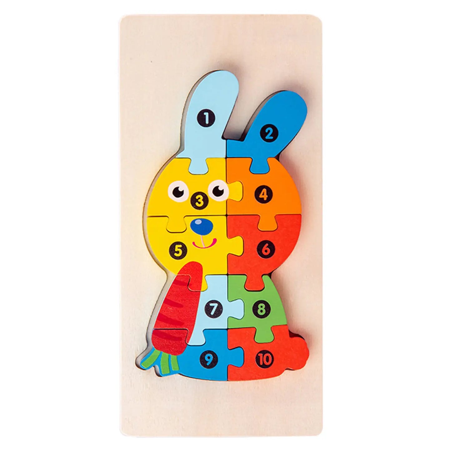 JSBlueRidge Toys - Dinosaur, Crocodile Giraffe, Numbered Puzzles Toy Stocking Stuffers Kids Toys